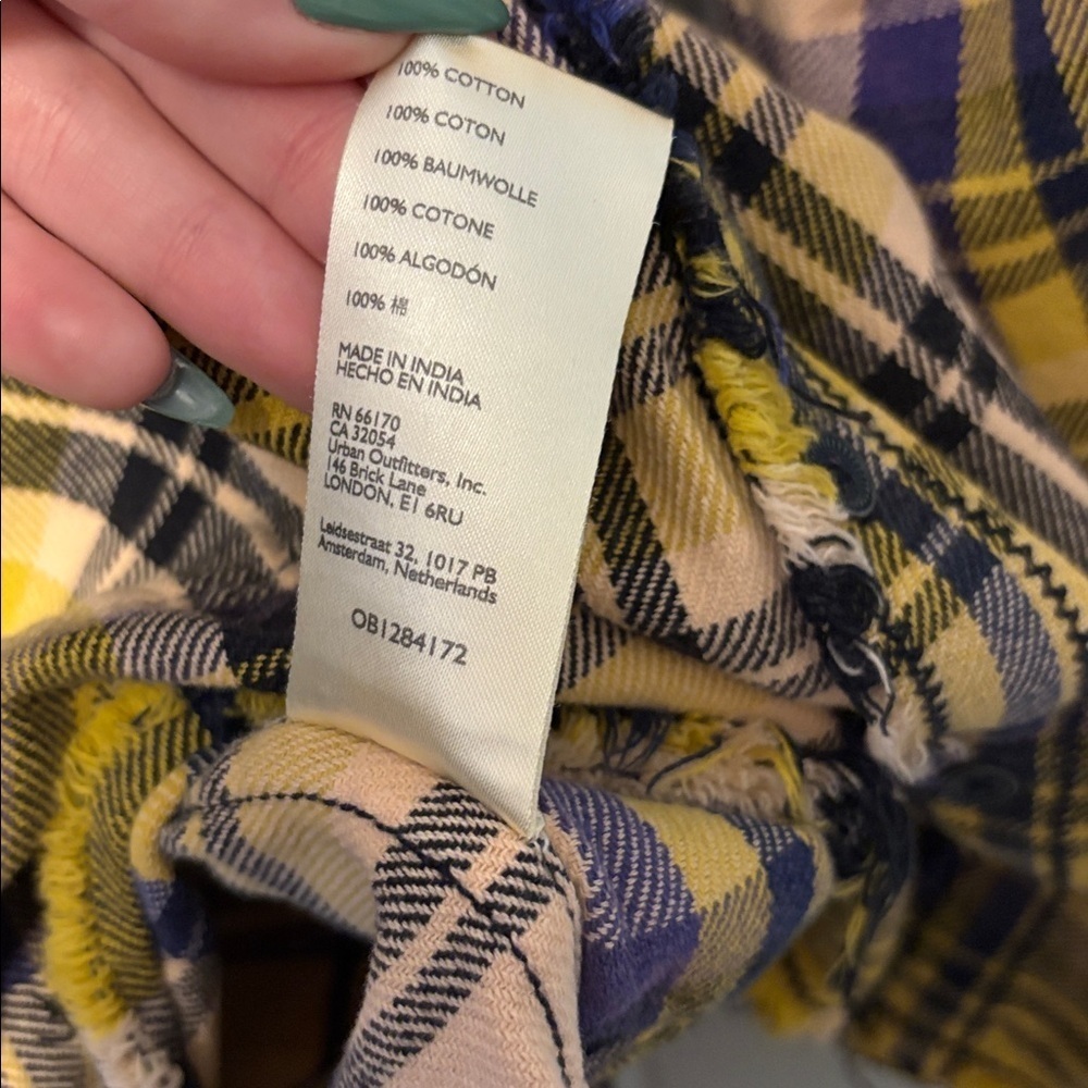 Free People Summer Daydream Spring Plaid Top - Picture 3 of 5